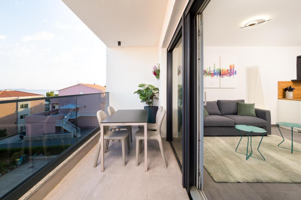 Luxury Apartment- Balcony- Private Rooftop And Jacuzzi- Common Pool Трогир Экстерьер фото